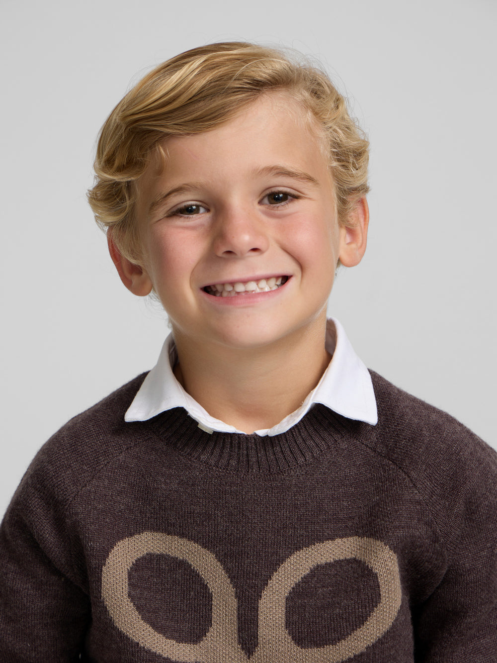 Jersey enfants raquette mi-saison marron clair