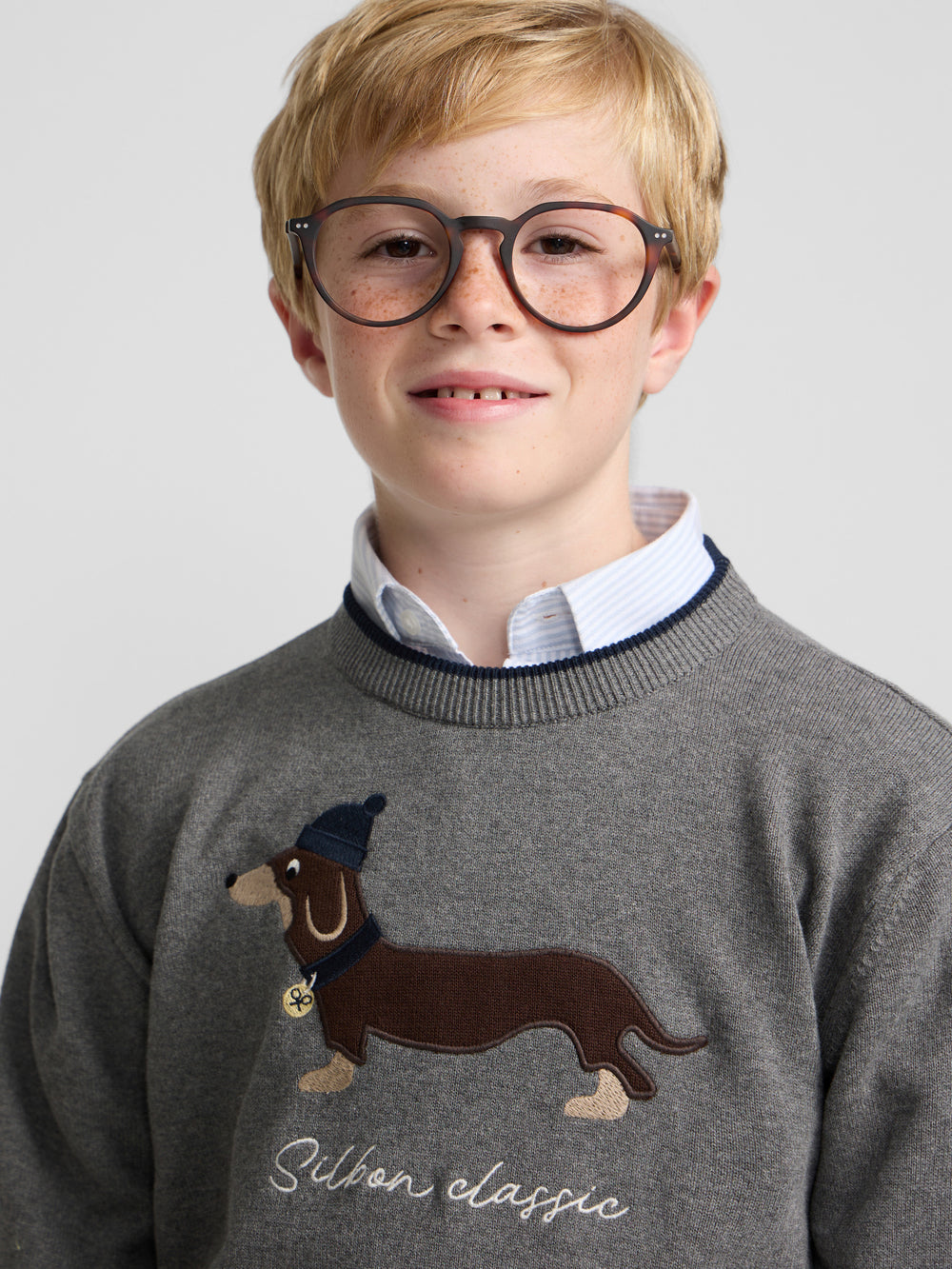 Jersey kids dog gris