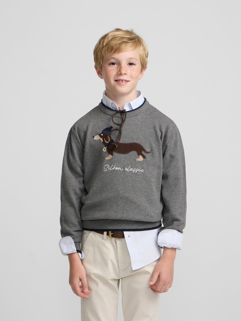Jersey kids dog gris