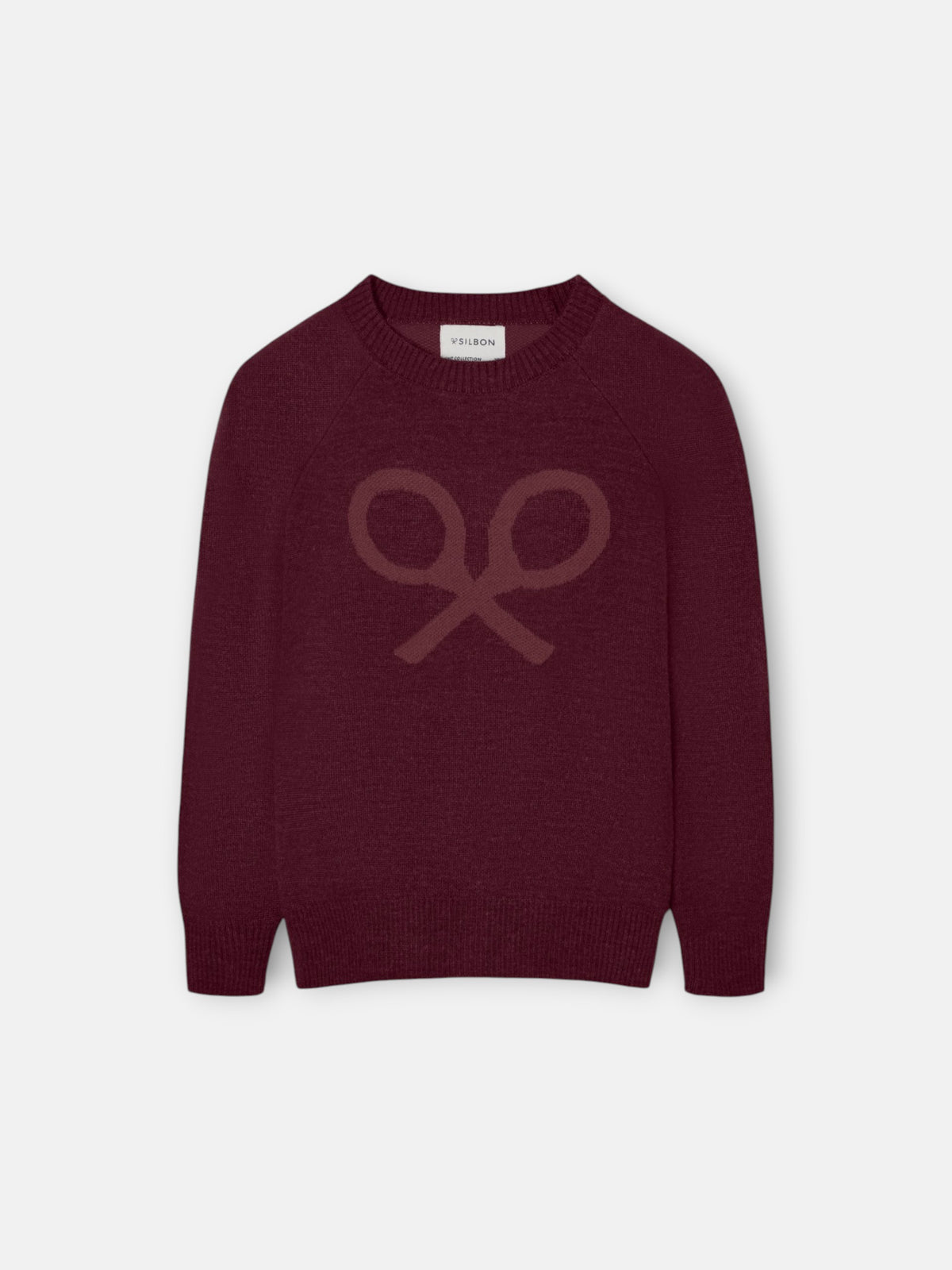 Camisola infantil raquete meia bordeaux