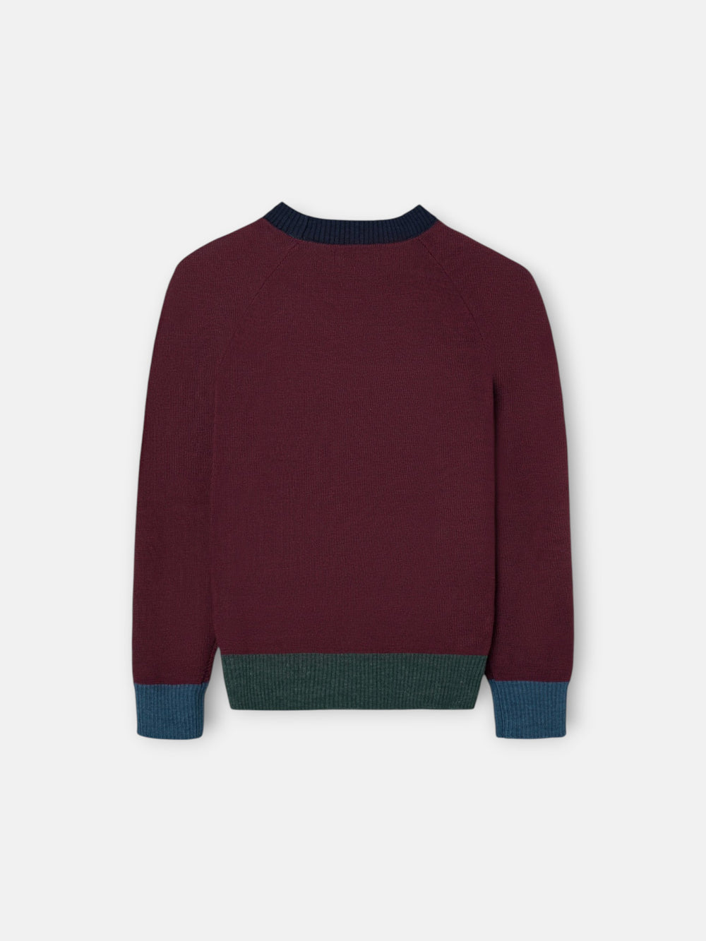 Jersey kids detalles colores burdeos