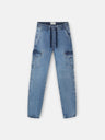 Pantalon sport kids jogger denim azul