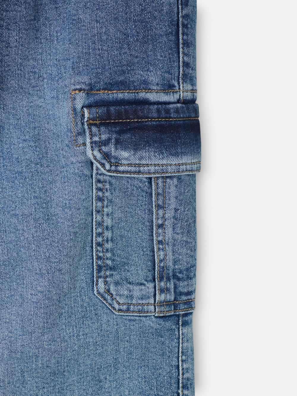 Calças desportivas de criança jogger denim azul