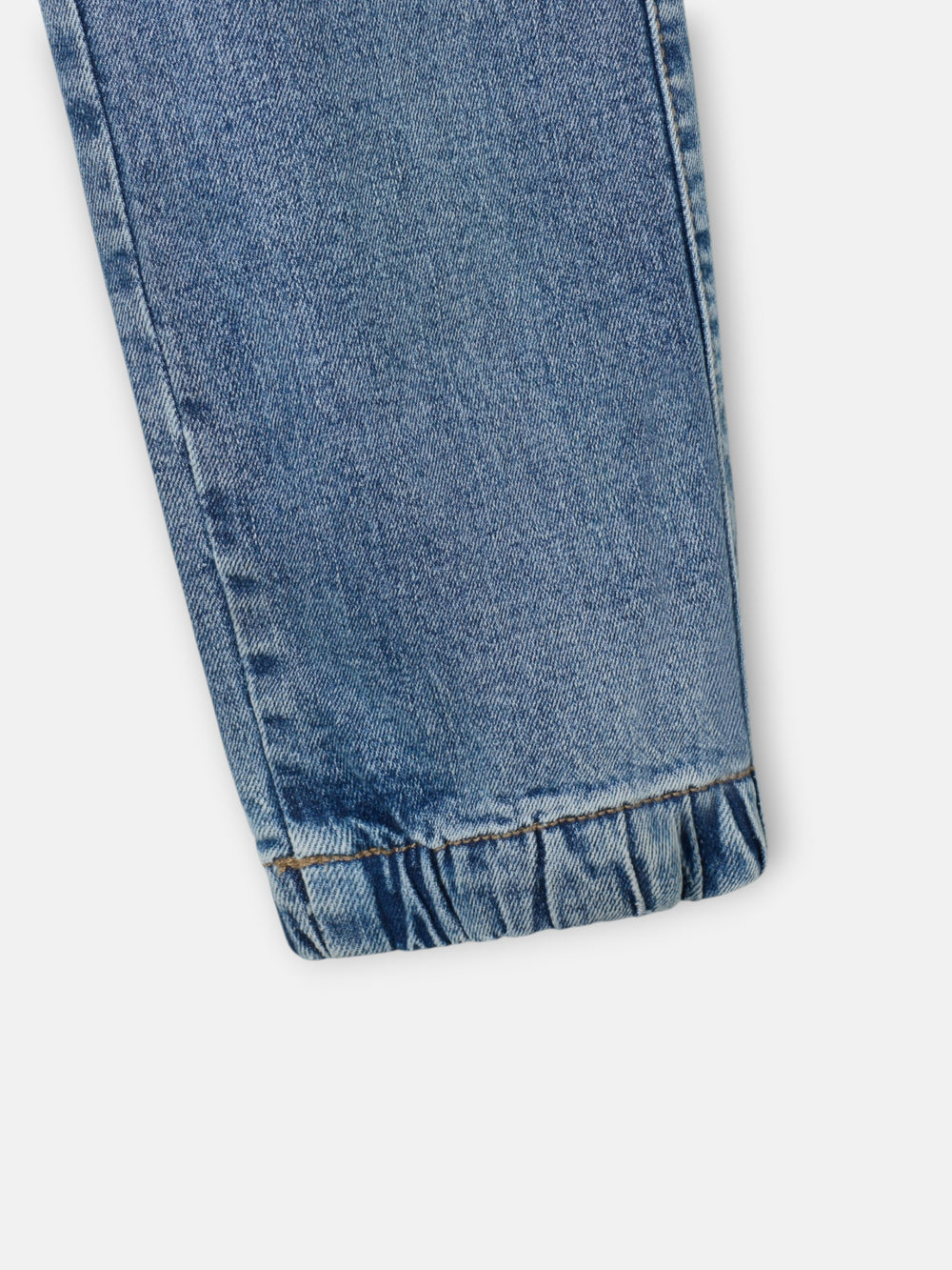 Calças desportivas de criança jogger denim azul
