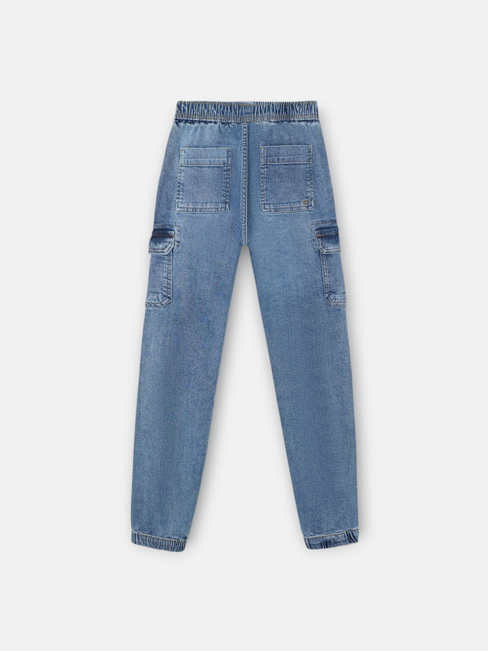 Calças desportivas de criança jogger denim azul