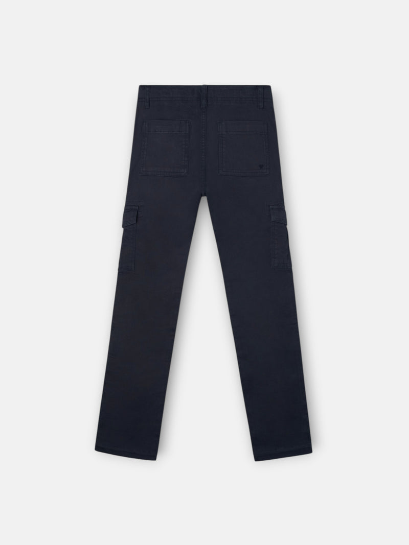 Pantalon sport kids cargo azul marino
