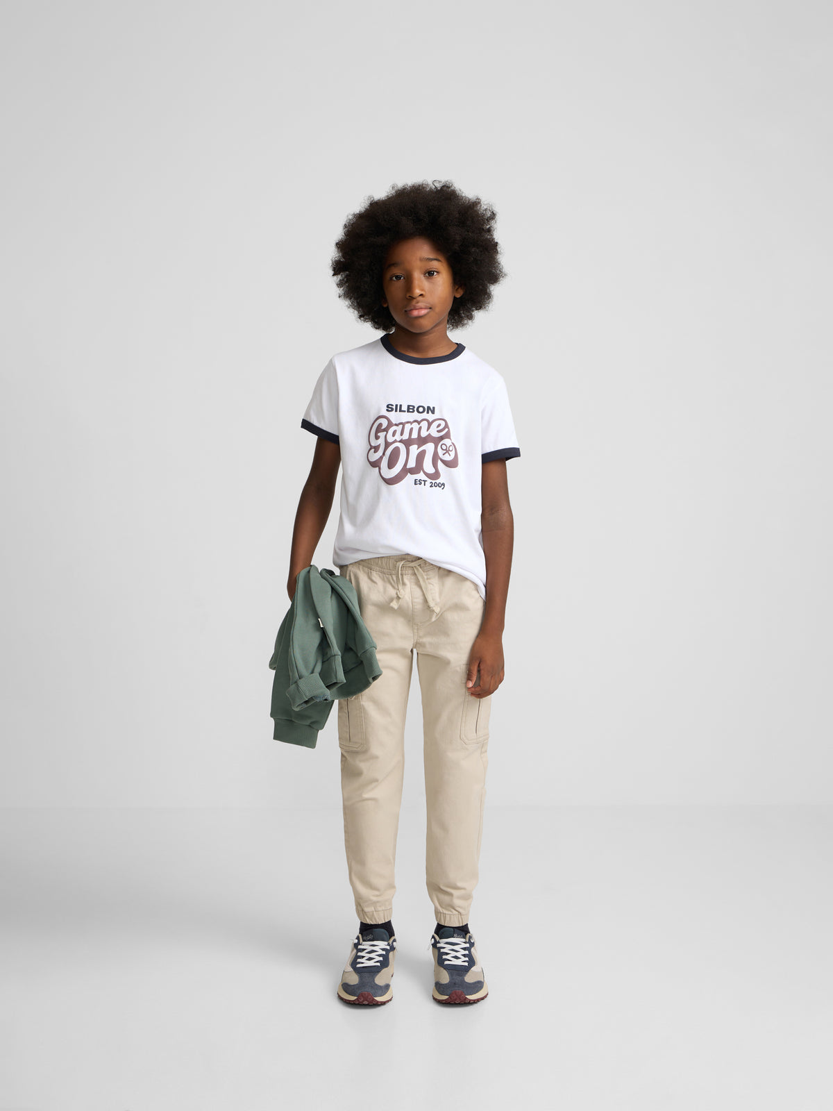 Pantalon sport kids jogger piedra