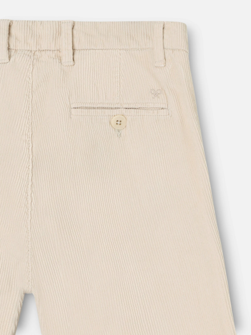 Pantalon sport kids pana beige