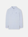 Kids' blue polo with pockets