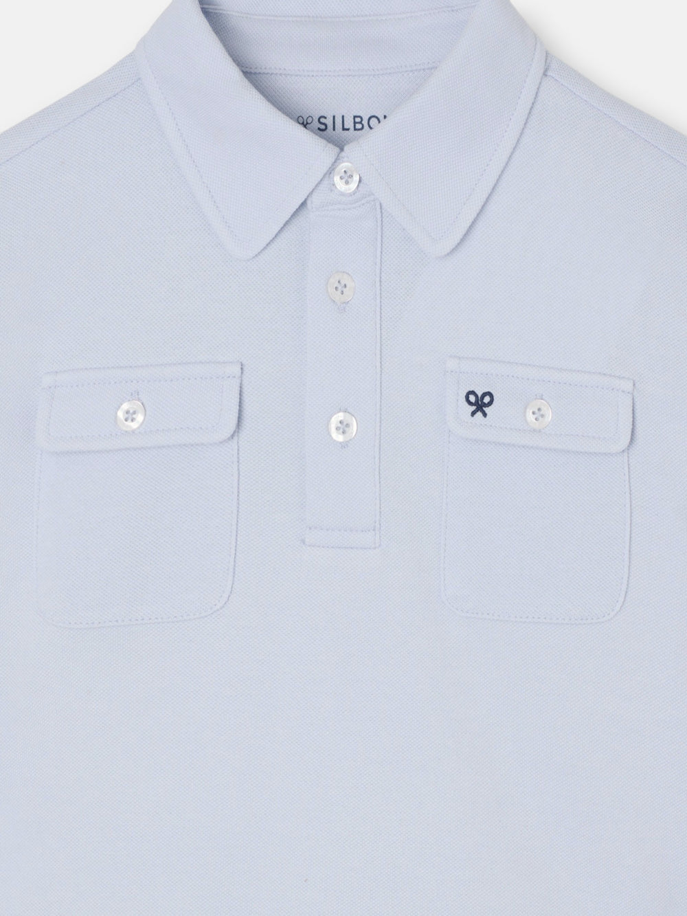 Polo enfant poches bleu