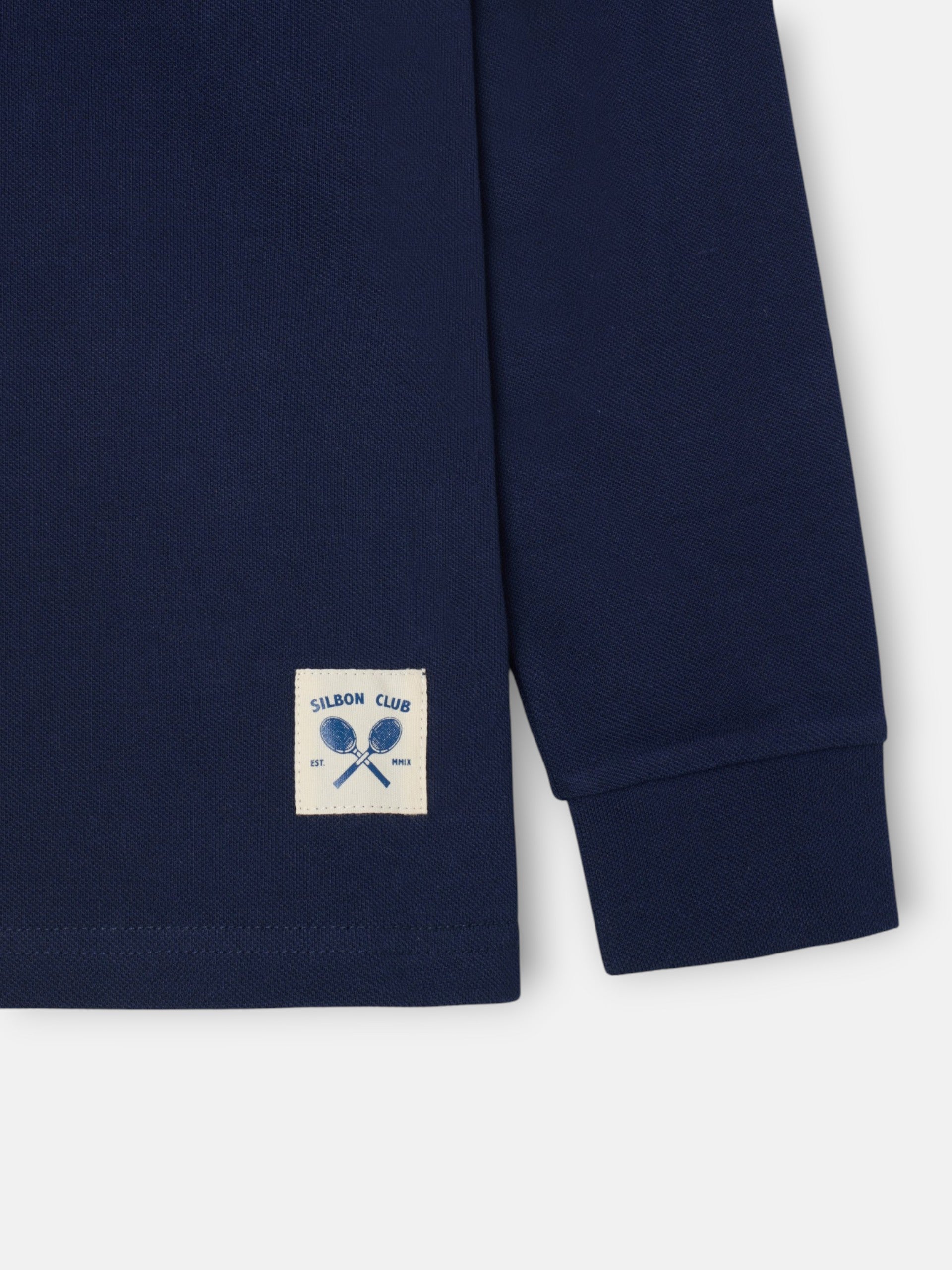 Polo kids parche azul marino
