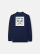 Polo kids parche azul marino