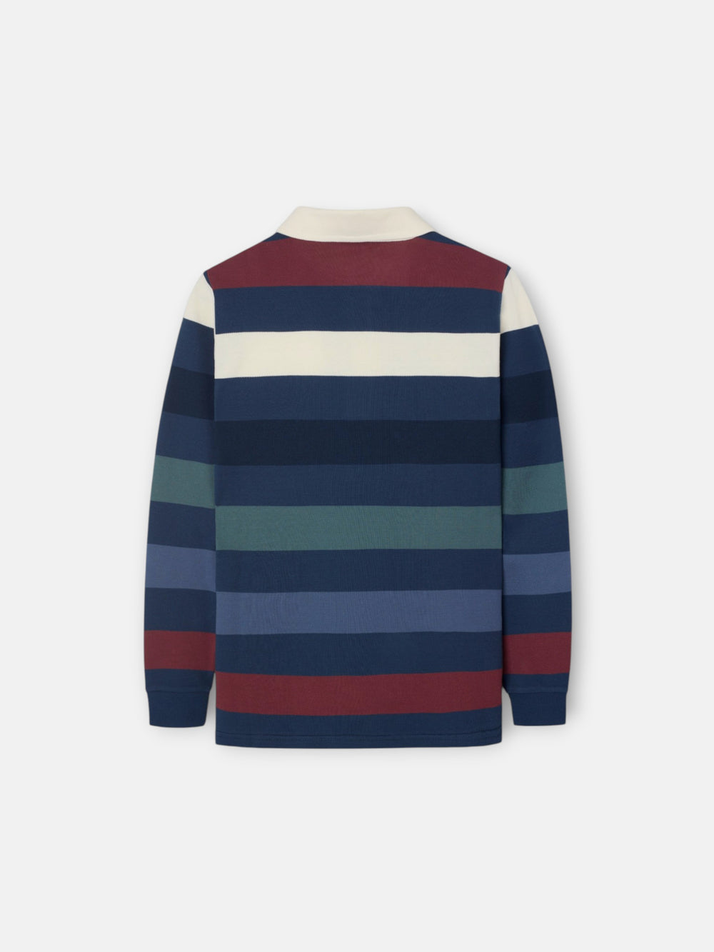 Polo enfant rayé bleu marine multicolore
