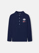 Polo kids parches azul marino