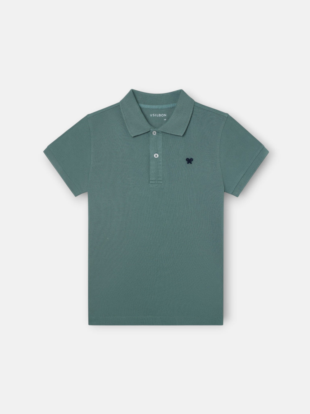 Polo enfant raquette vert foncé