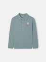 Polo kids parches verde