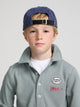 Polo enfant vert à patchs