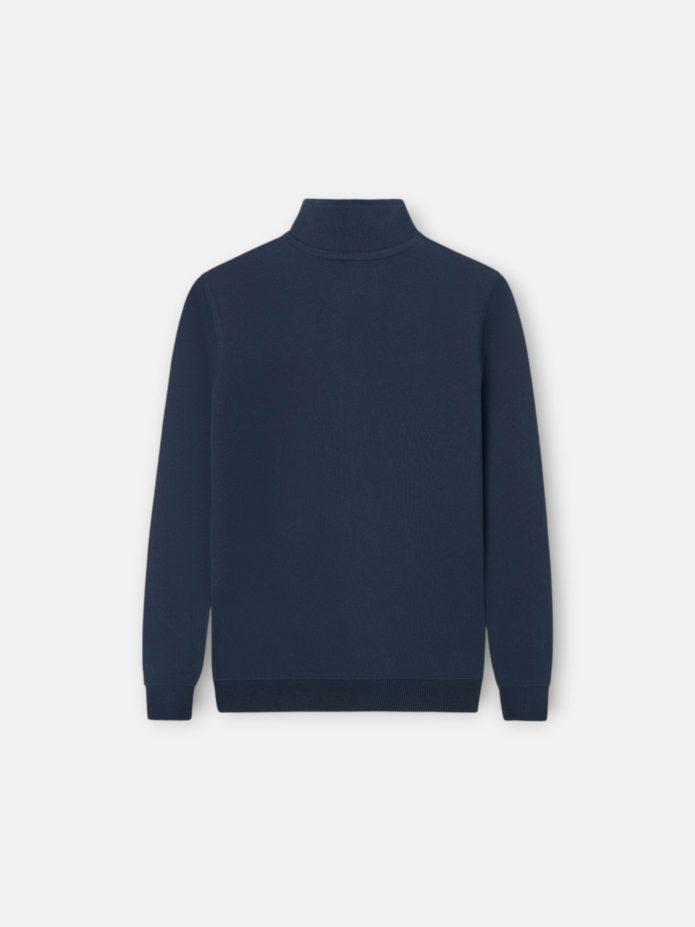 Sweatshirt kids meia fecho smile azul-marinho