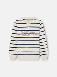 Sudadera kids raya fina stitching azul marino