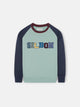 Sudadera kids ranglan varsity marino
