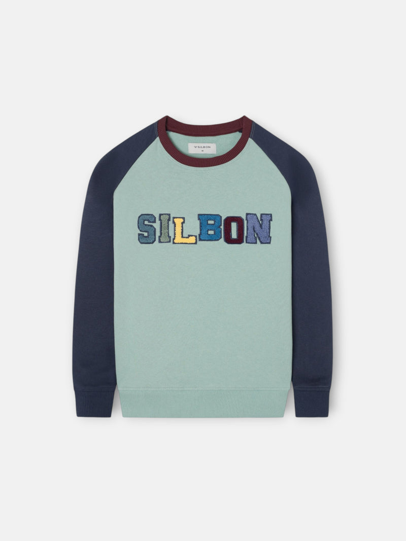 Sudadera kids ranglan varsity marino