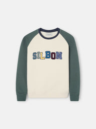 Sudadera kids ranglan varsity verde