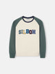 Sudadera kids ranglan varsity verde