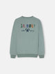 Sudadera kids little legacy verde claro