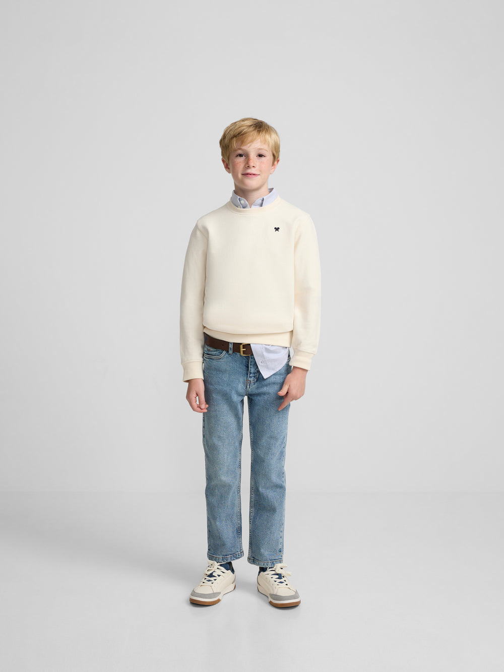 Sweat-shirt enfant Little Legacy crème