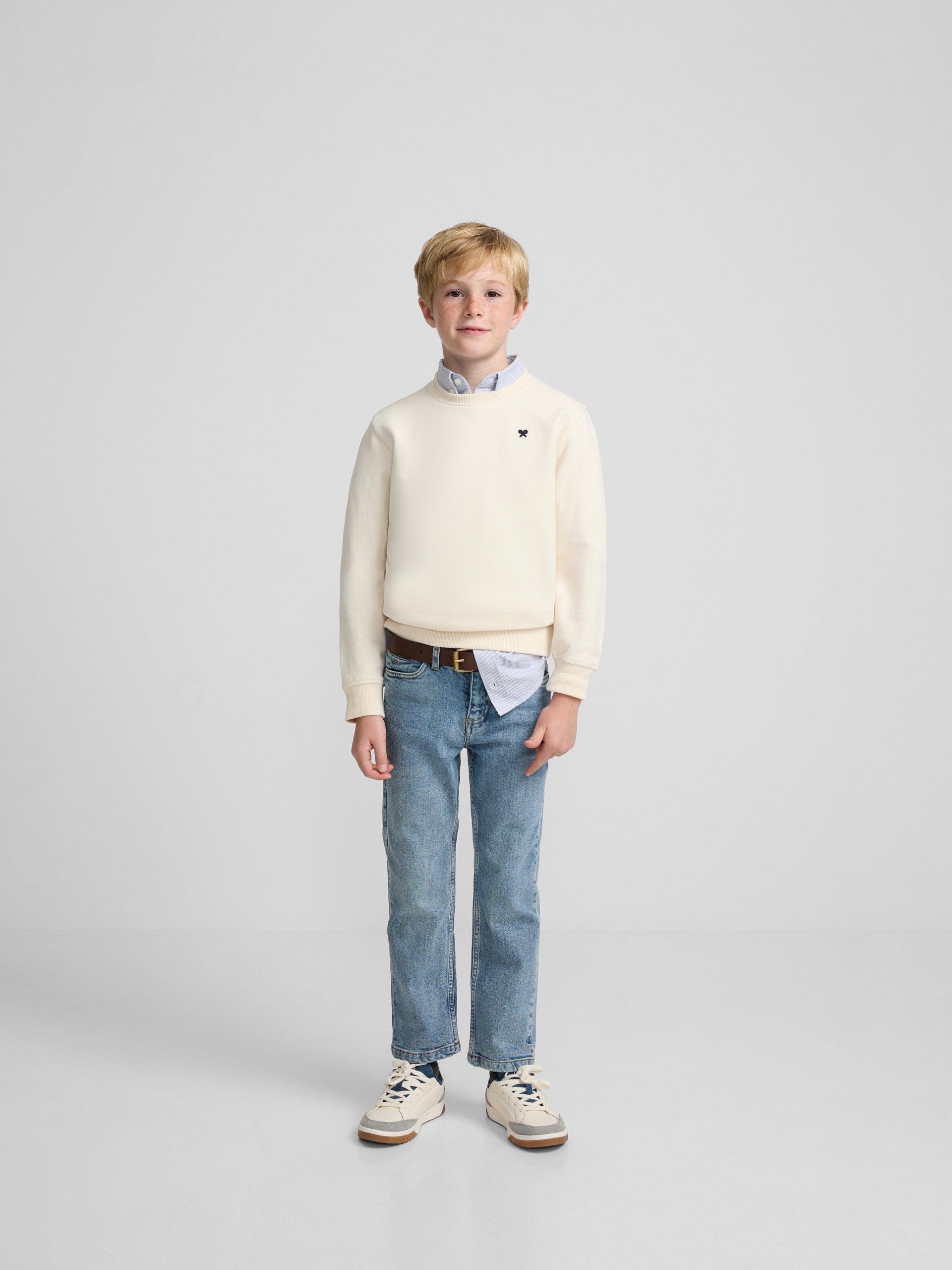 Kids Little Legacy Cream Sweatshirt