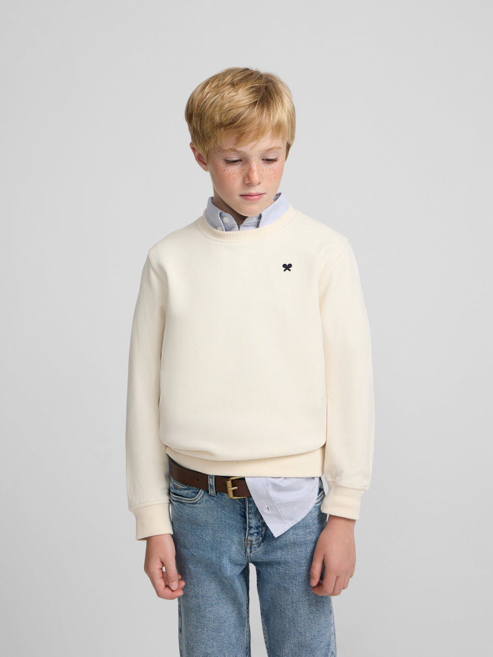 Sweat-shirt enfant Little Legacy crème