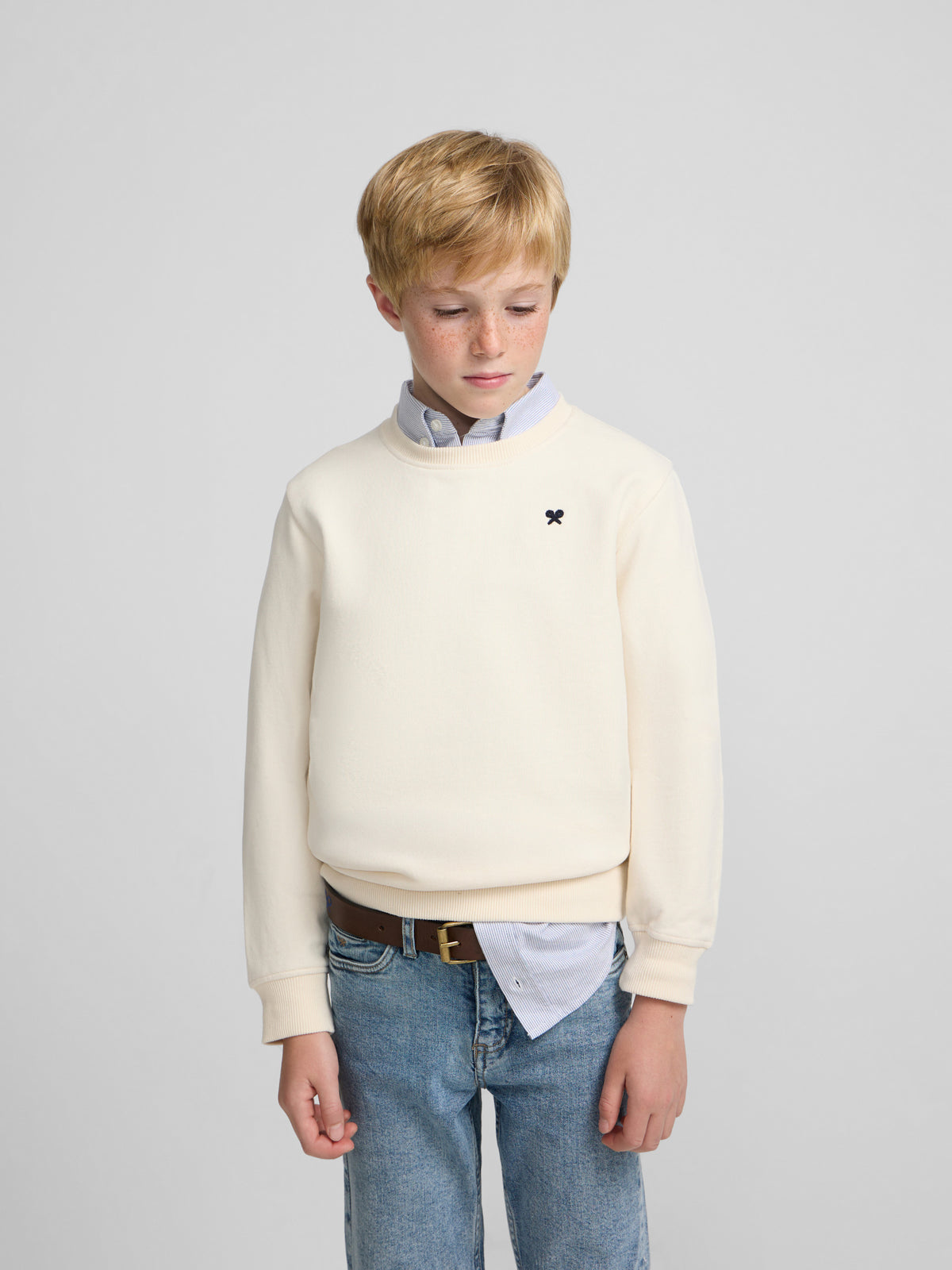 Kids Little Legacy Cream Sweatshirt