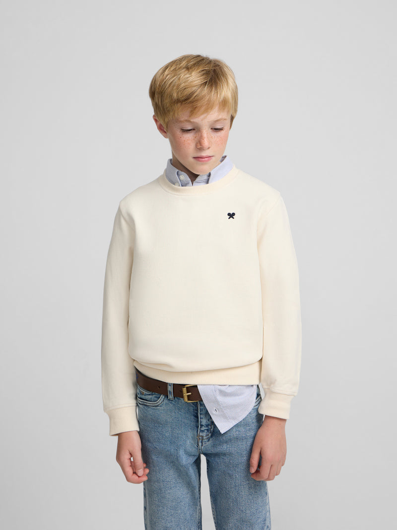 Sweat-shirt enfant Little Legacy crème