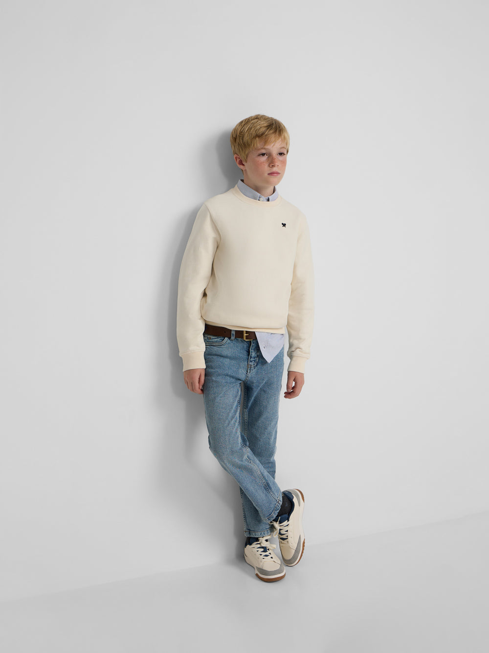 Sweat-shirt enfant Little Legacy crème