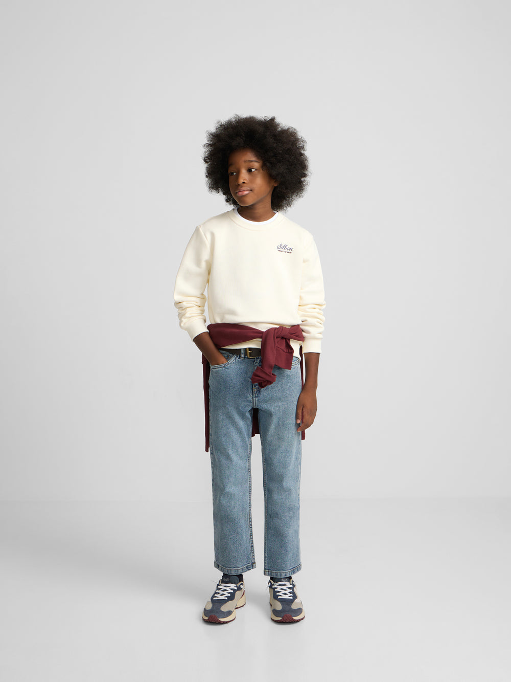 Sweatshirt kids school club creme