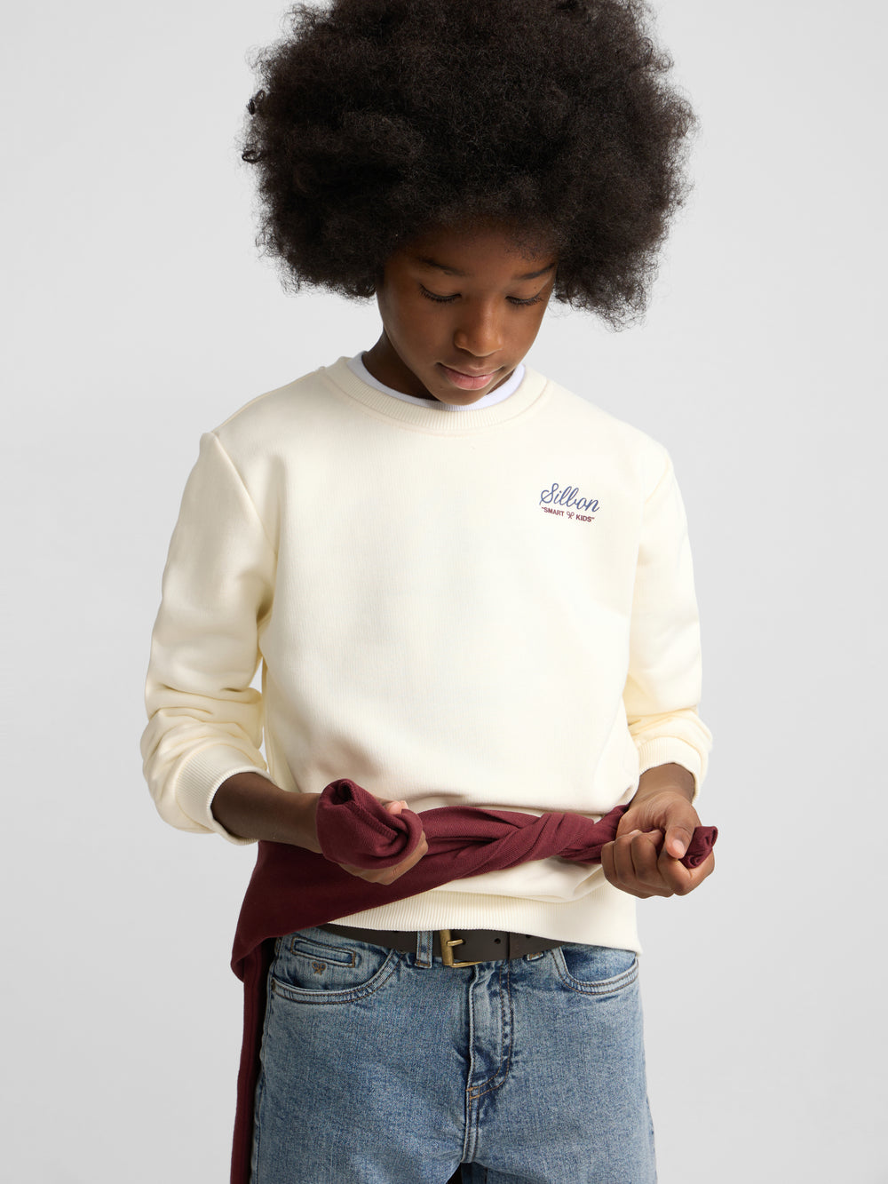 Sweatshirt kids school club creme