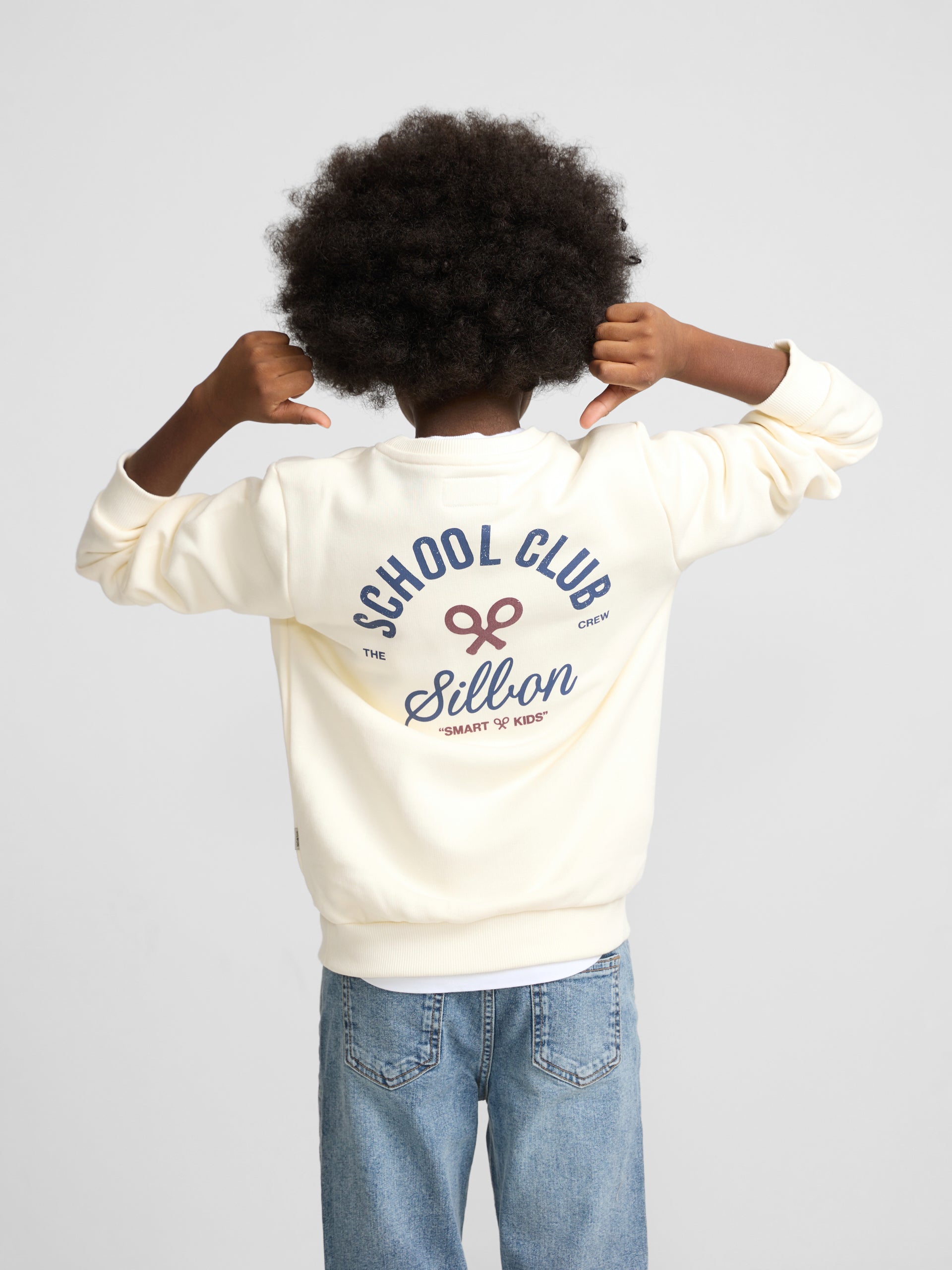 Sweatshirt kids school club creme