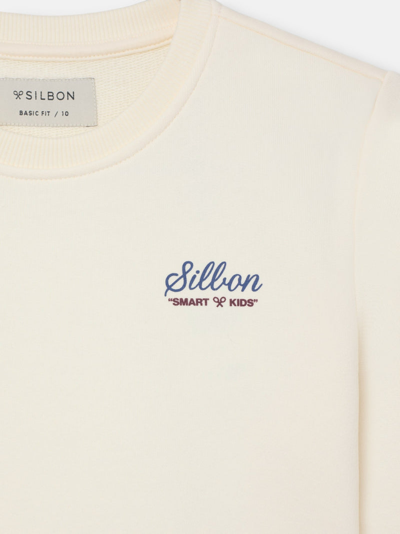 Sudadera kids school club crema