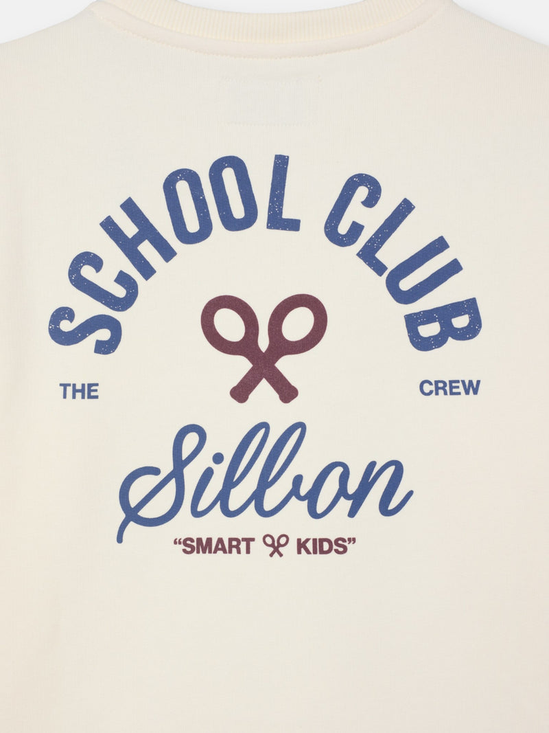 Sudadera kids school club crema