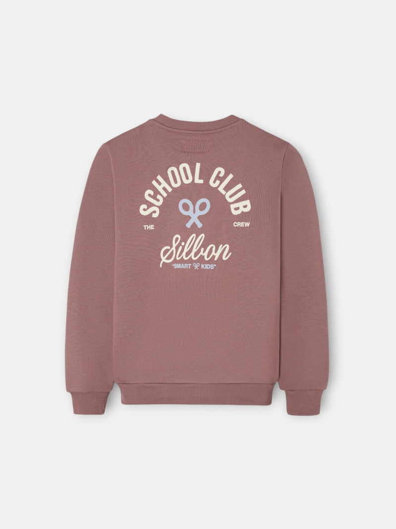 Sudadera kids school club burdeos