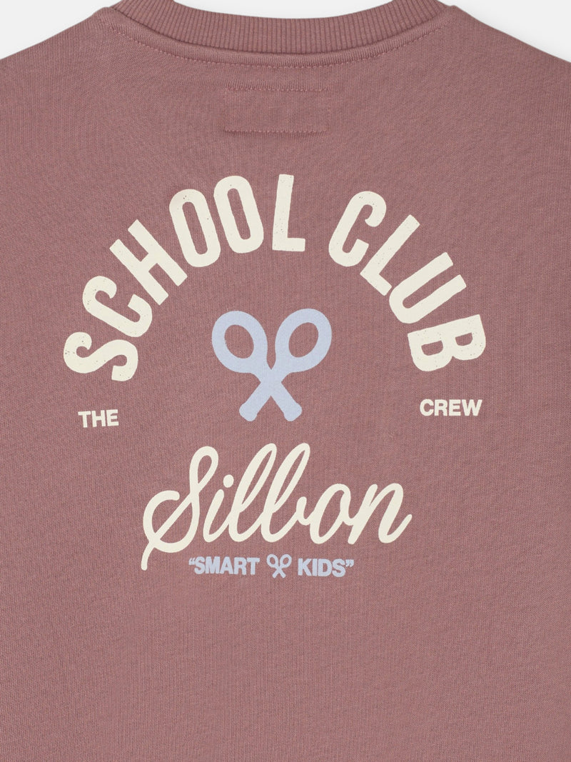 Sudadera kids school club burdeos