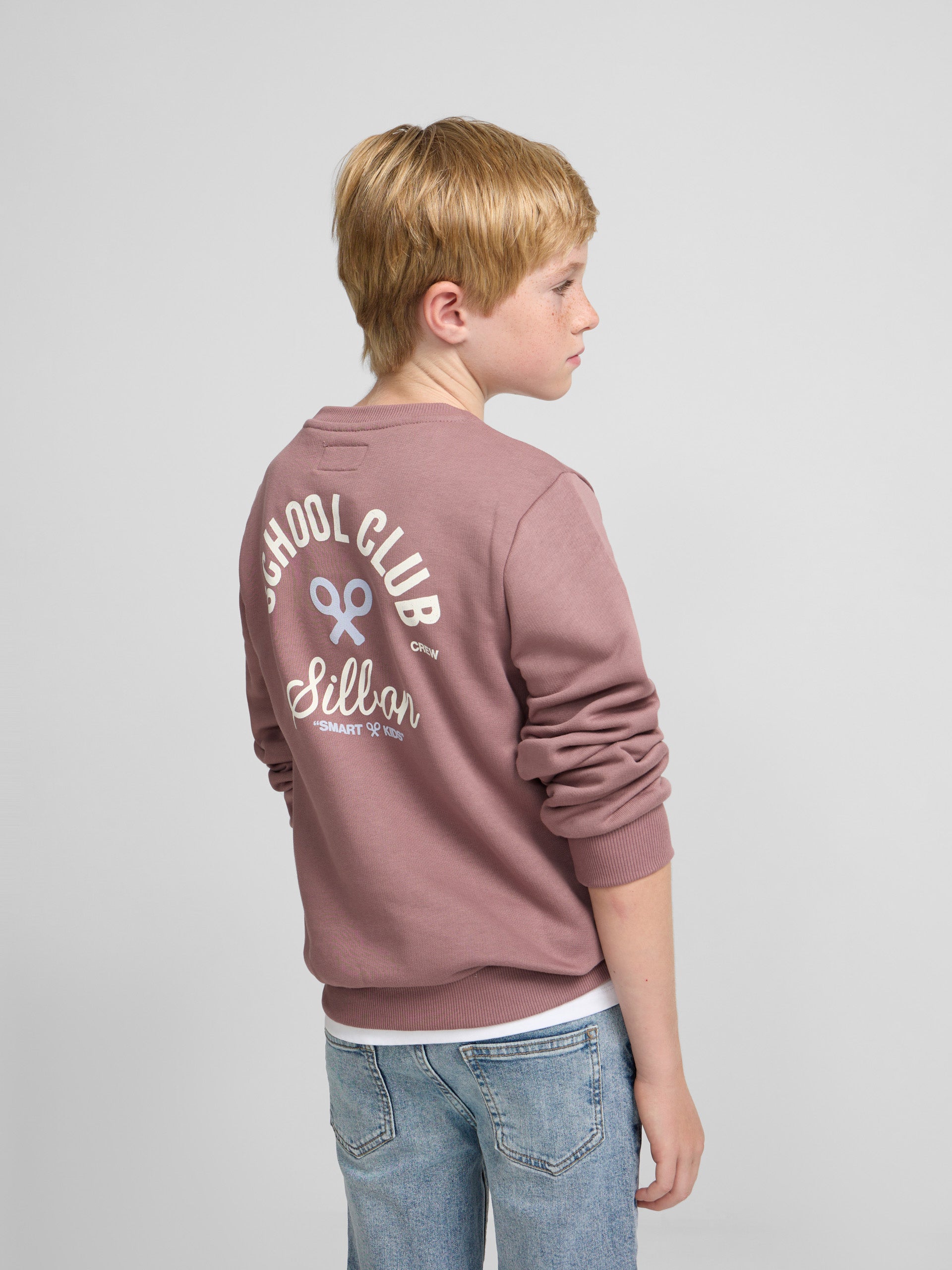 Kids School Club Burgundy Sweatshirt