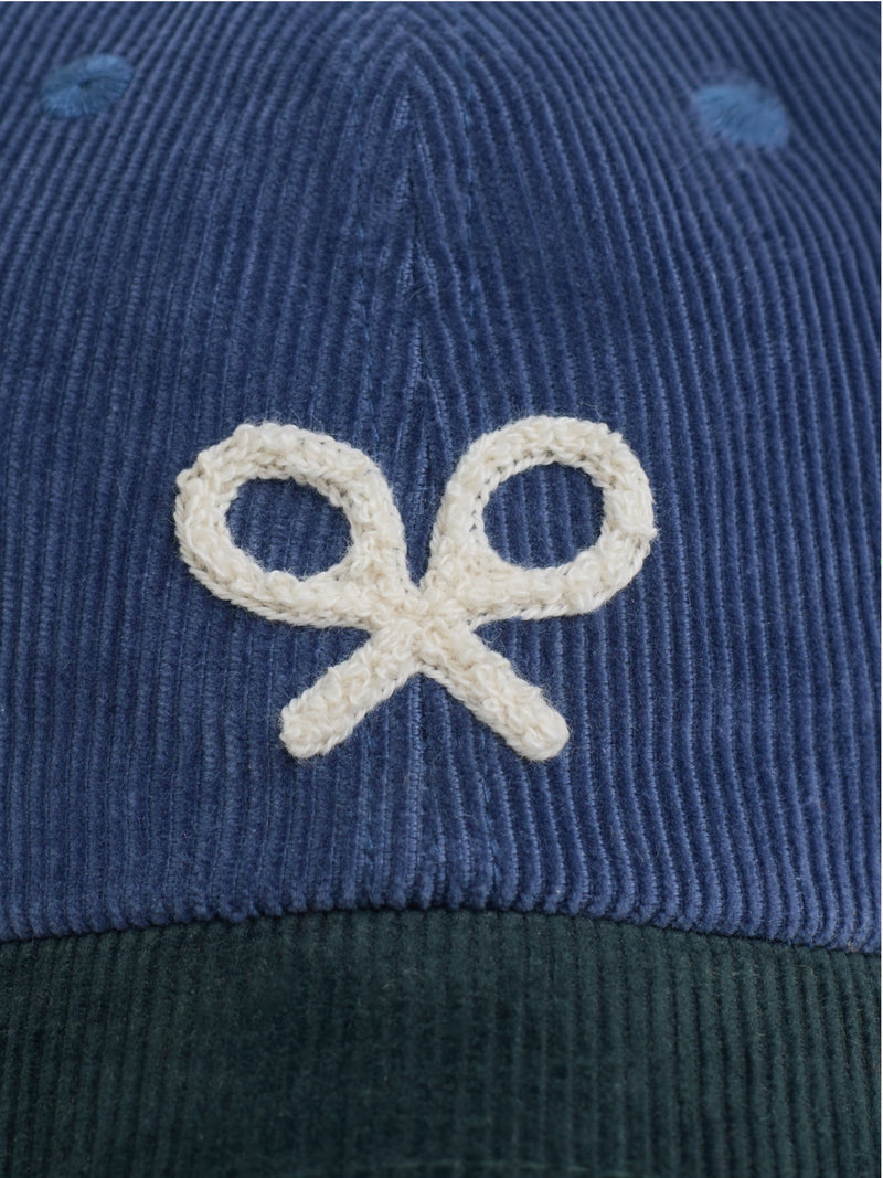 Gorra kids pana bicolor indigo verde