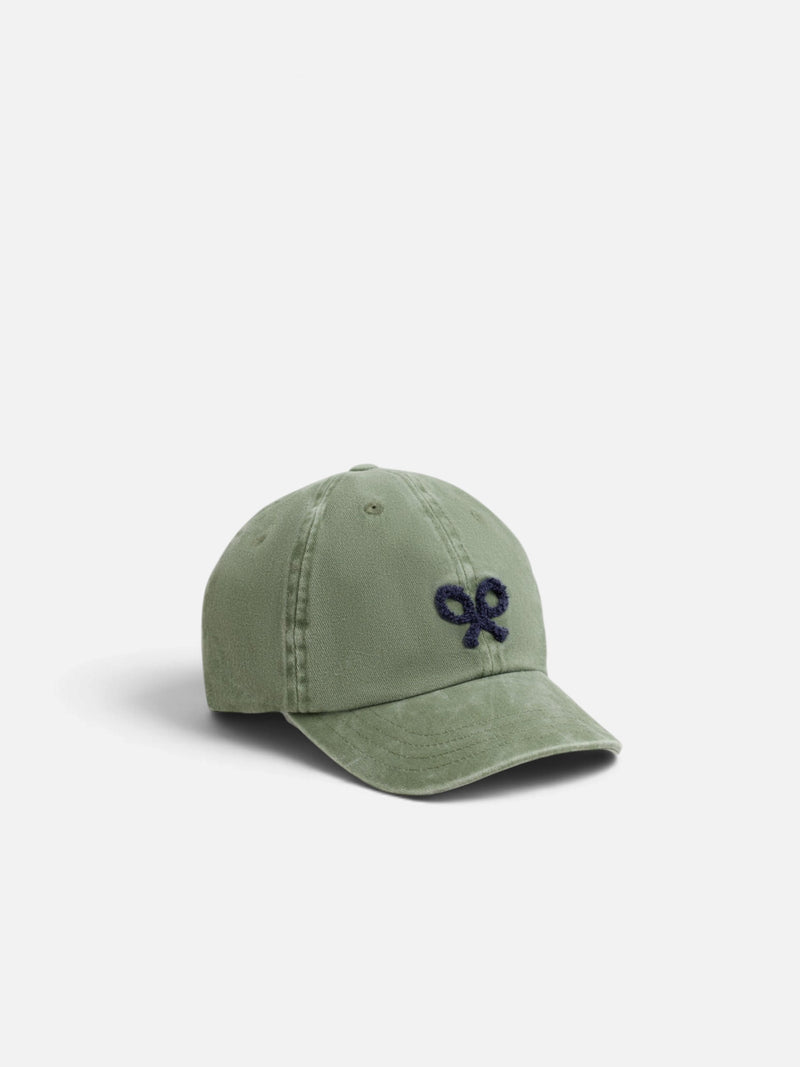 Gorra kids desgastada raqueta verde