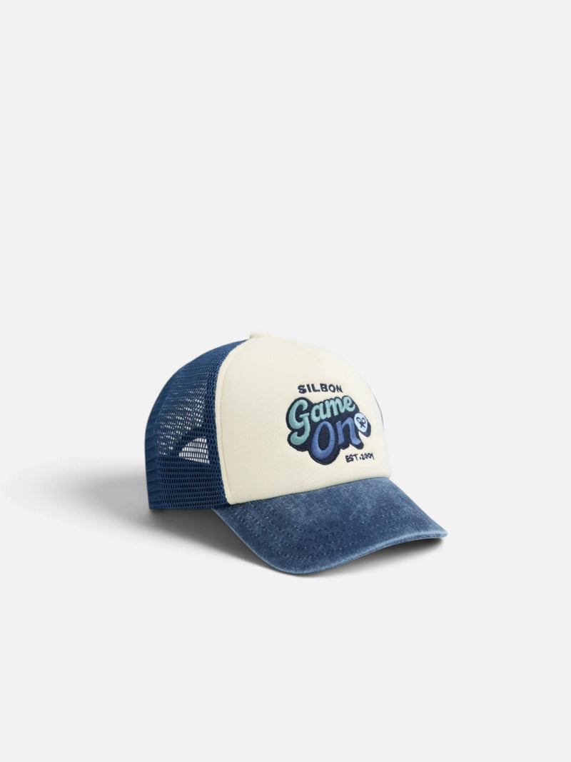 Gorra kids trucker leras silbon azul
