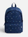 Mochila infantil estampado azul-marinho