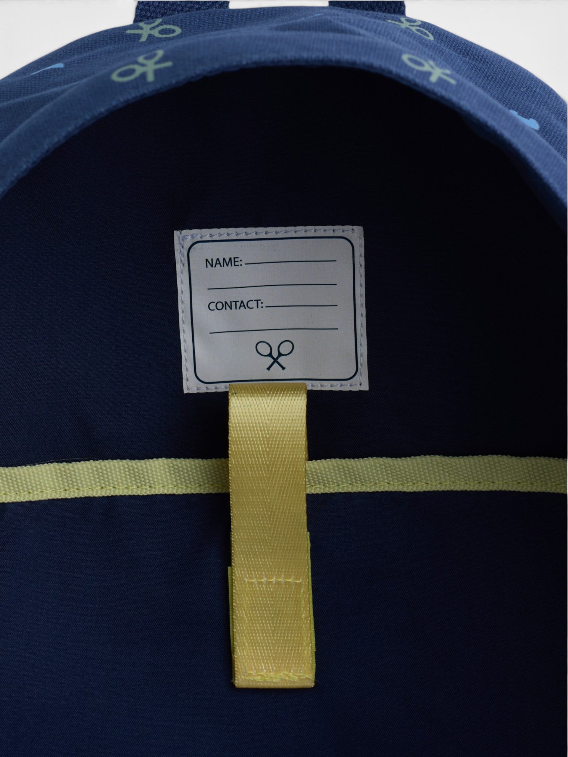 Mochila kids estampado azul marino