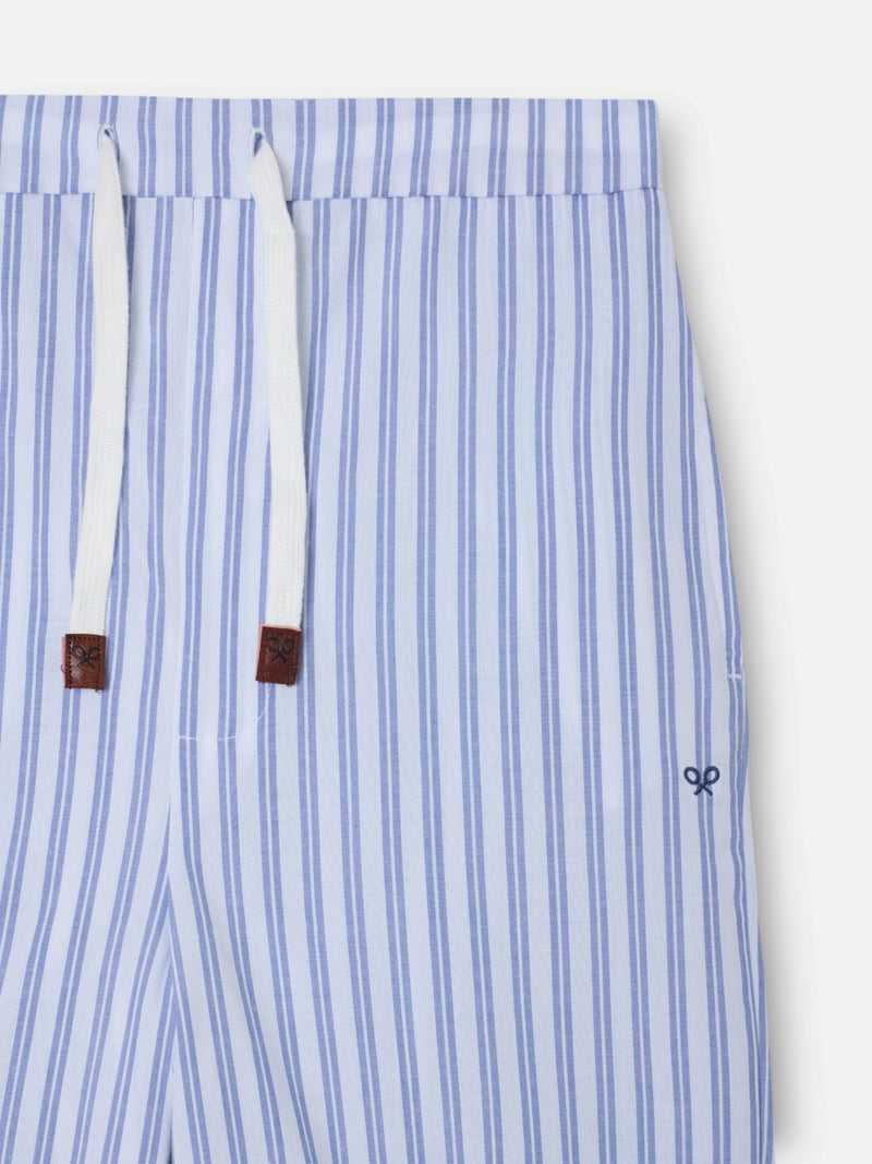Pyjama enfant à rayures bleues