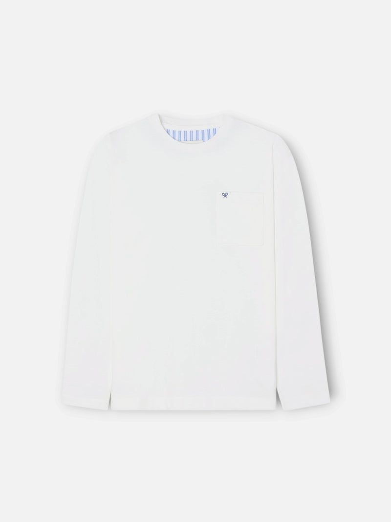 Pyjama enfant à rayures bleues