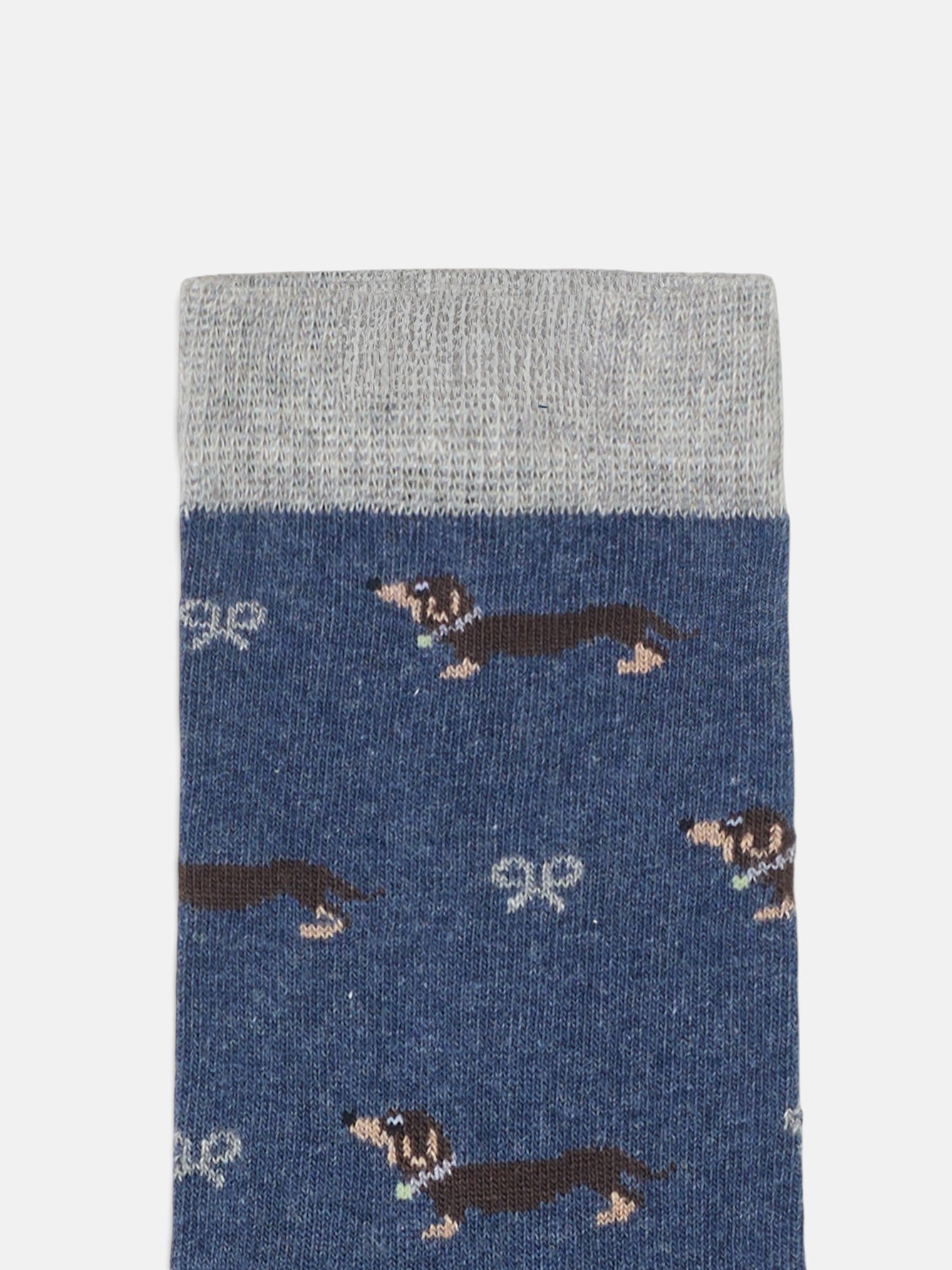 Calcetin kids doggy azul marino